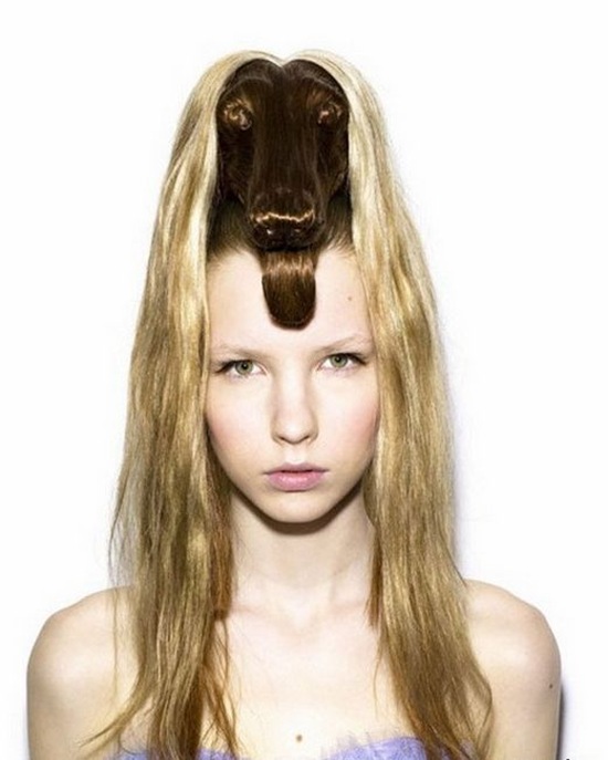 rambut model kepala kambing